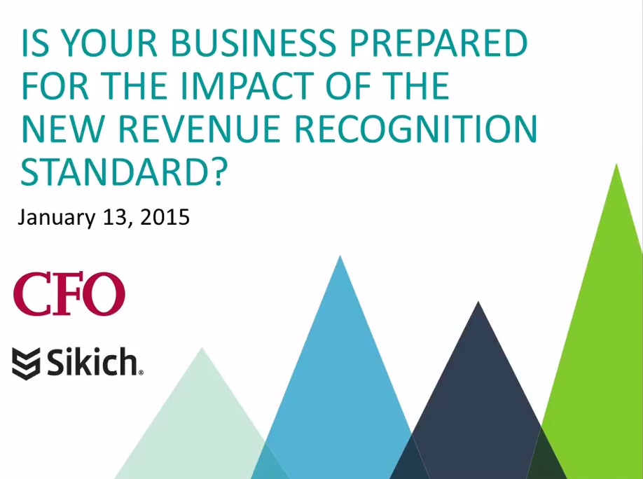 is your business prepared for the impact of the new revenue recognition standard