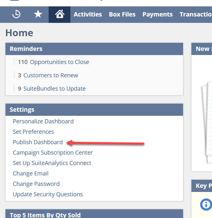 How To Publish A Netsuite Dashboard Sikich Llp