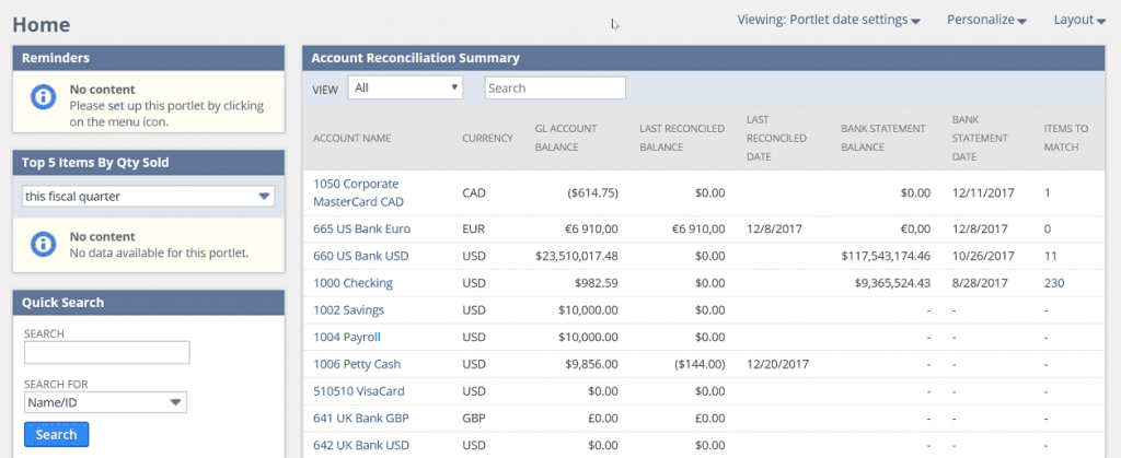 netsuite bank reconciliation tools