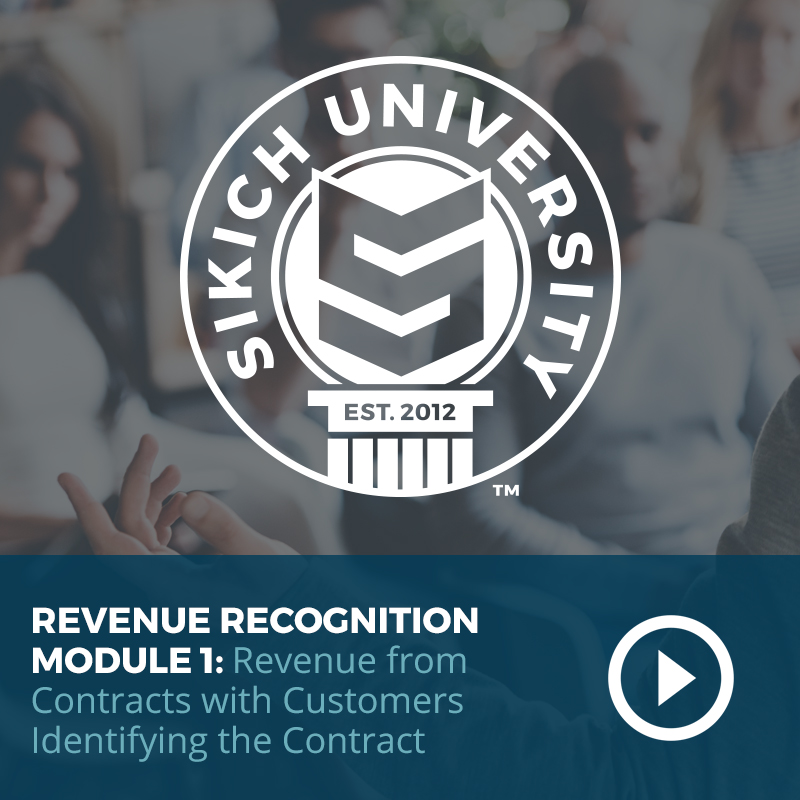 revenue recognition module 1: revenue from contracts with customers identifying the contract