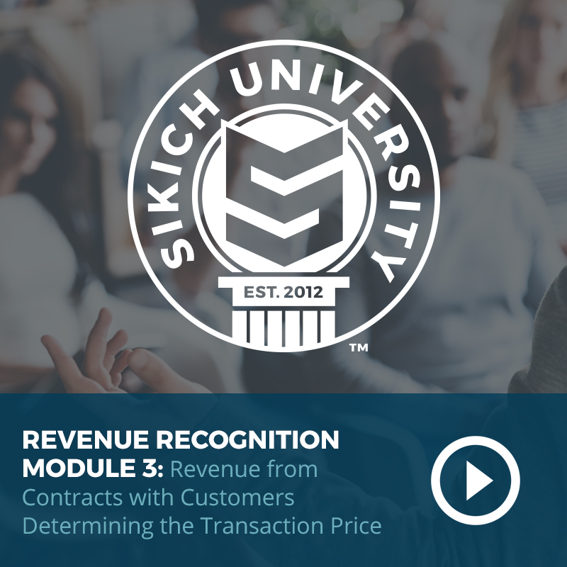 revenue recognition module 3: revenue from contracts with customers determining the transaction price