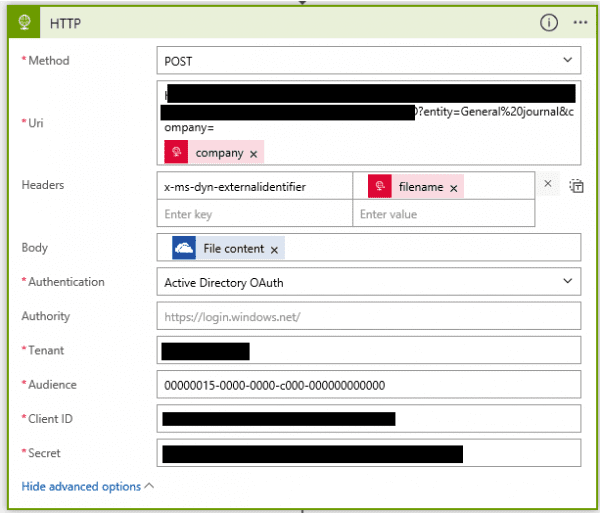 AX-Desire: GENERAL LEDGER JOURNAL IMPORT IN D365 FO WITH LOGIC APPS