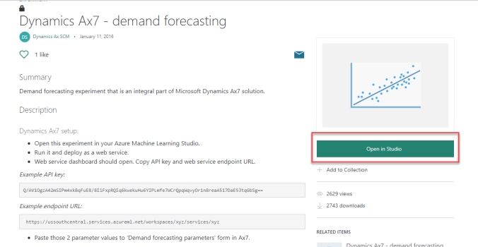 dynamics 365 demand forecasting