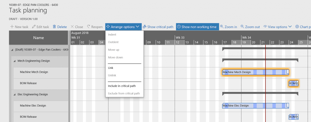 how to use AXtension Visual Planning for Projects in Manufacturing