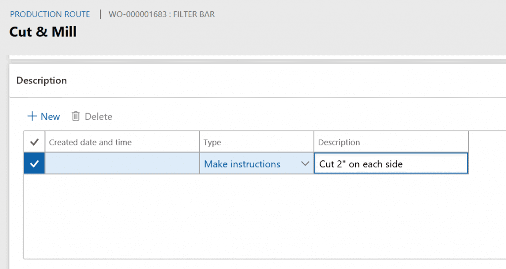 how to provide instructions to job operators in Dynamics AX