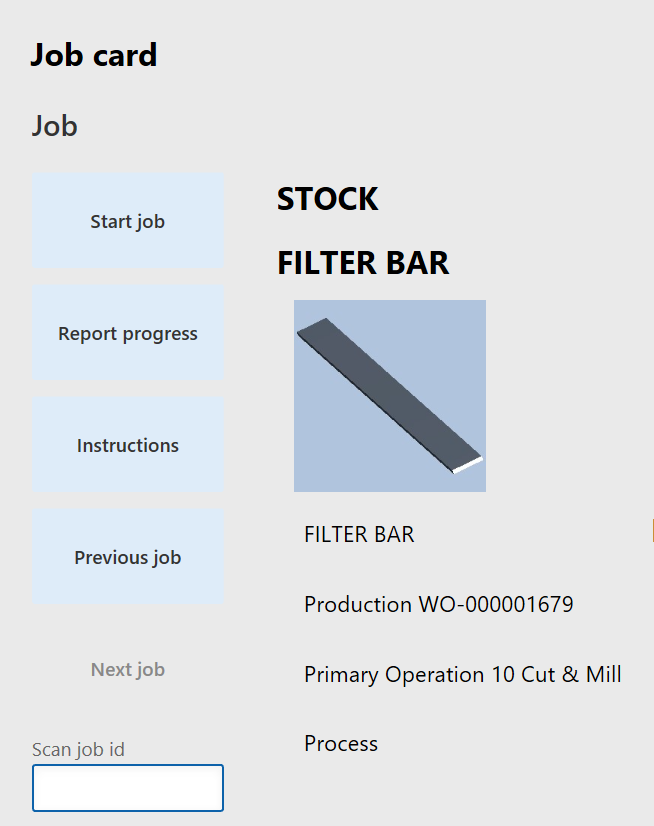 how to provide instructions to job operators in Dynamics AX