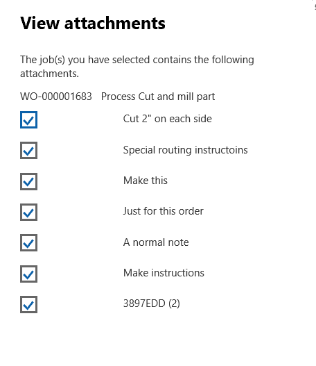 how to provide instructions to job operators in Dynamics AX