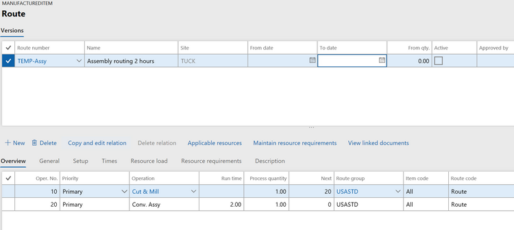 How to Use Master Routings in Dynamics AX