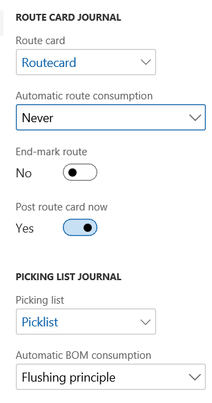 route card journal