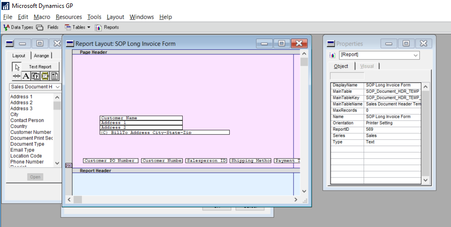 How to Add a Dynamics GP Report to VBA