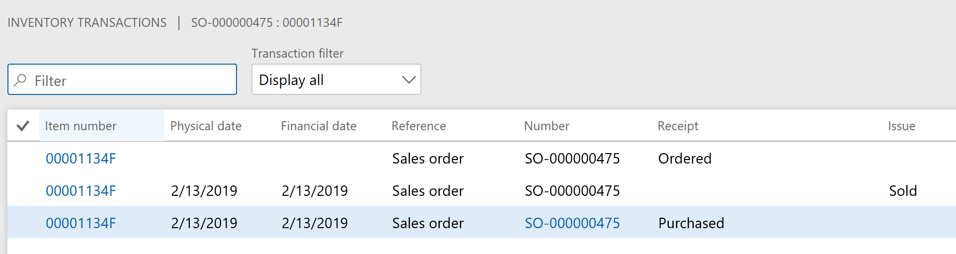 how to undo dynamics 365 transactions