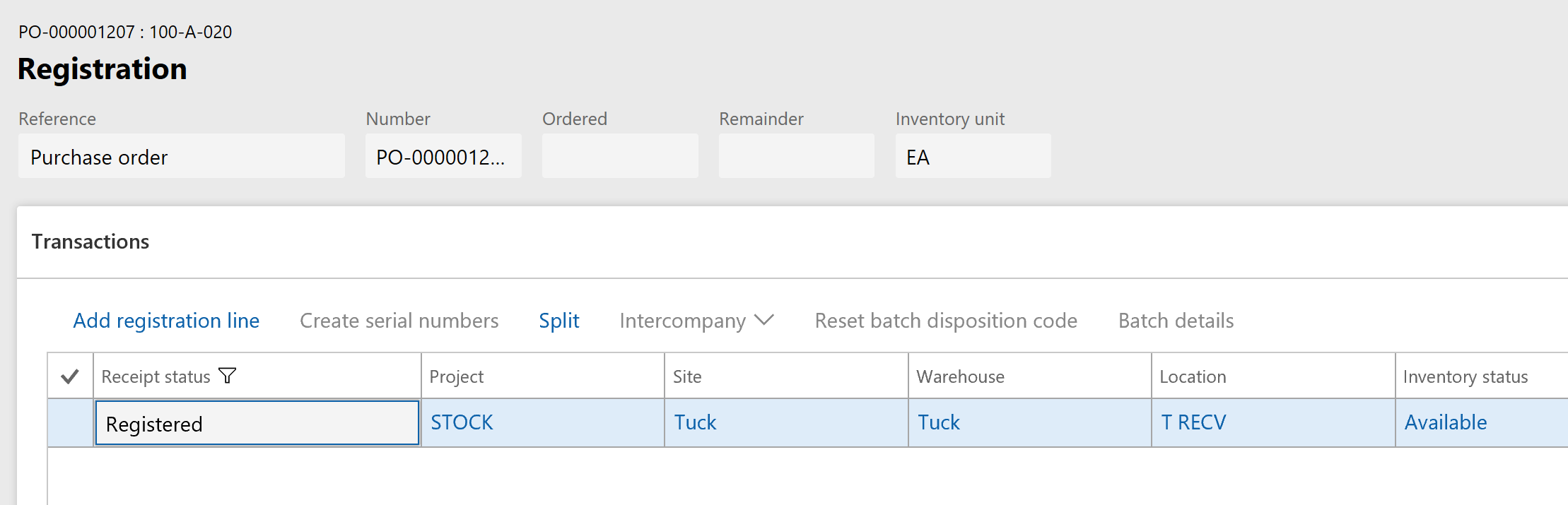 how to undo dynamics 365 transactions