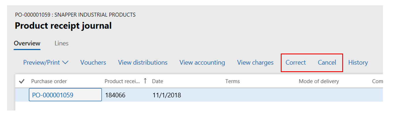 how to undo dynamics 365 transactions