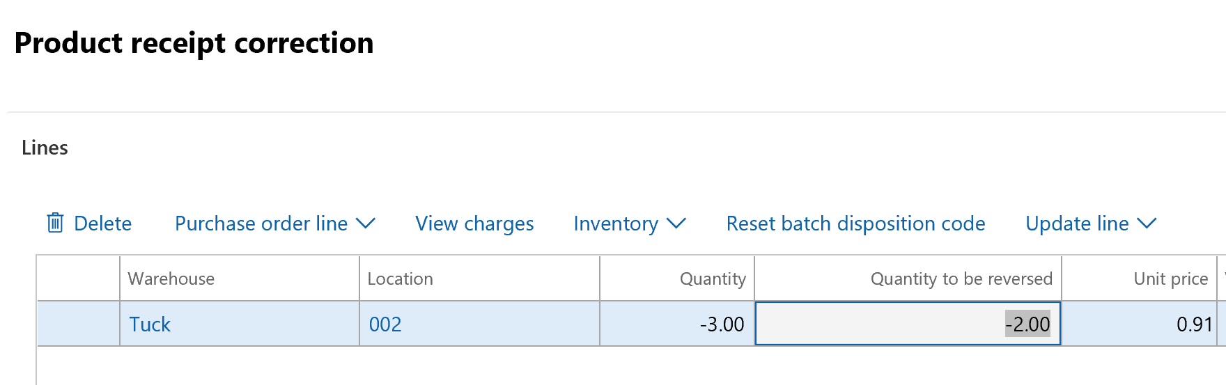 how to undo dynamics 365 transactions