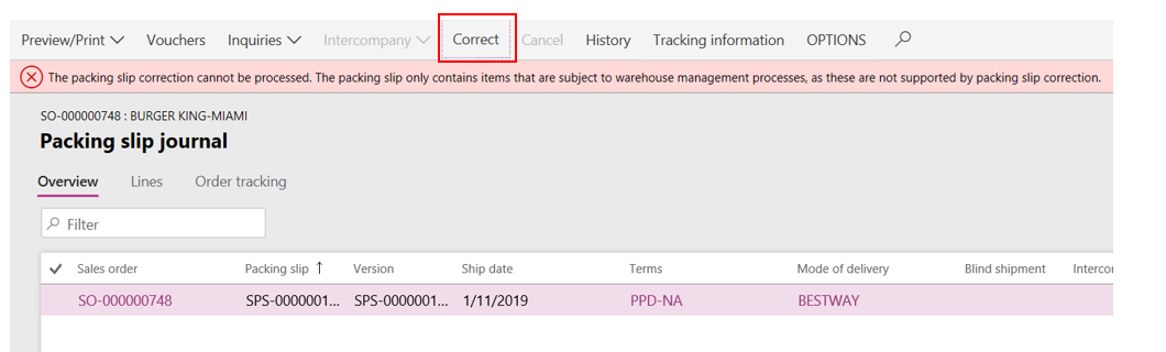 how to undo dynamics 365 transactions