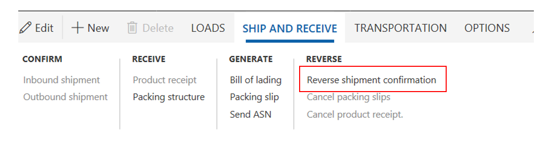 how to undo dynamics 365 transactions