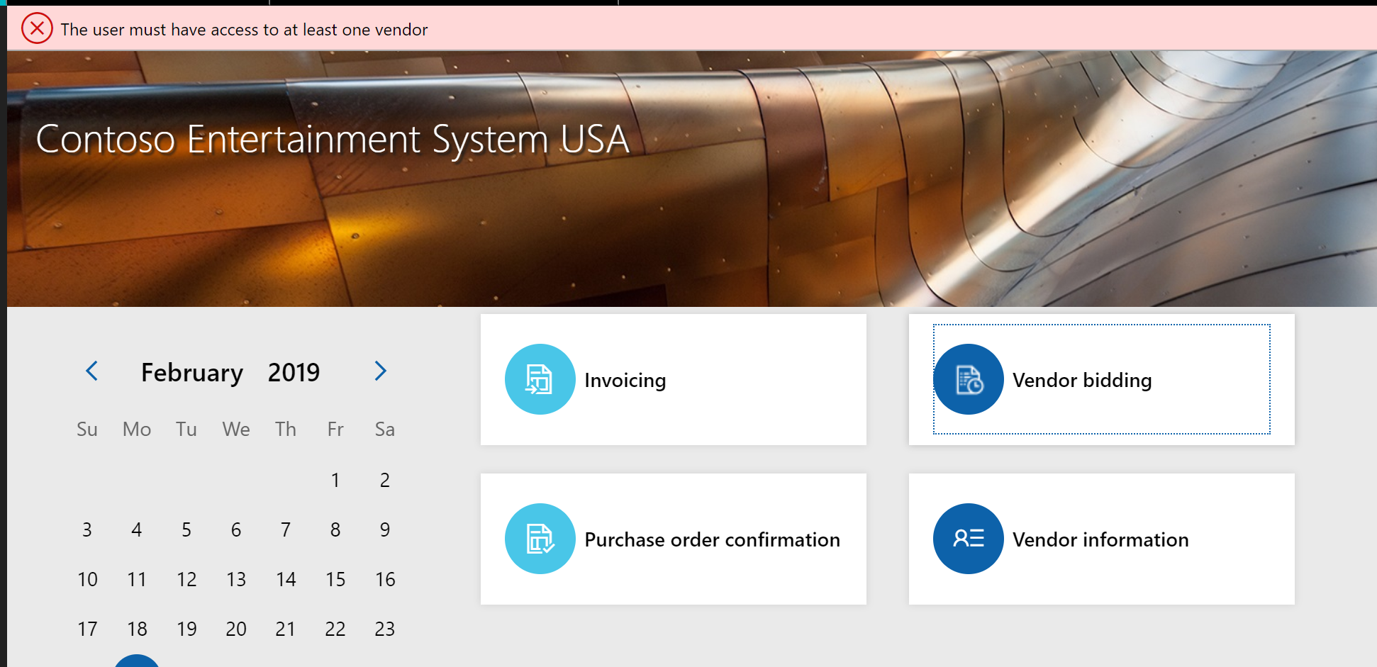 Dynamics 365 Vendor Bidding