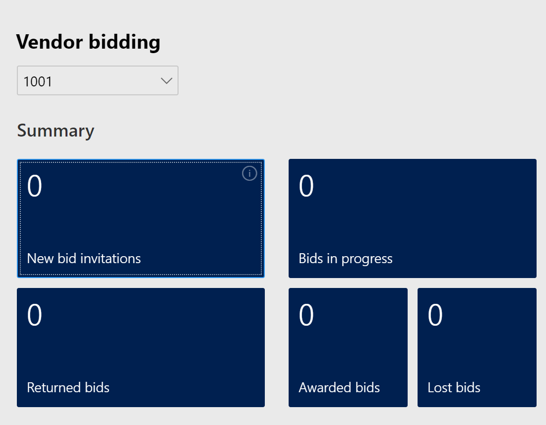 Dynamics 365 Vendor Bidding