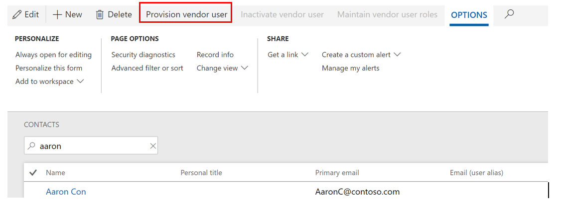 Dynamics 365 Vendor Bidding