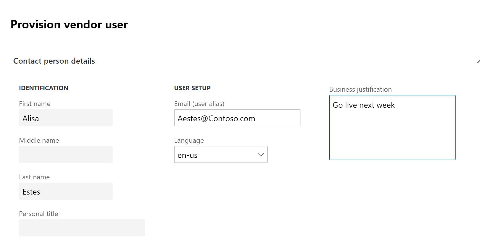 Dynamics 365 Vendor Bidding