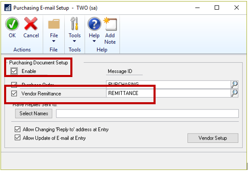 Dynamics GP EFT Payments