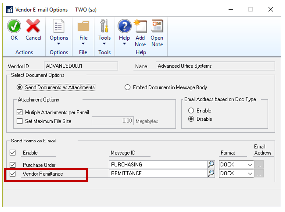 Dynamics GP EFT Payments