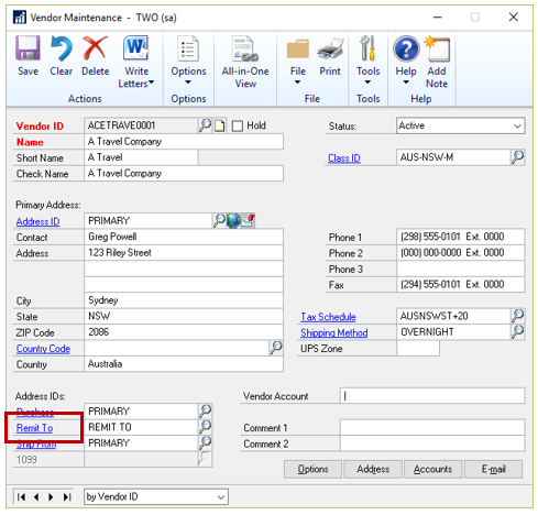 Dynamics GP EFT Payments