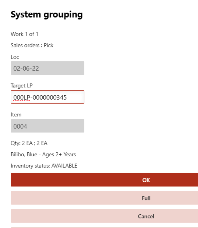 dynamics 365 consolidated picking