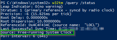 DPC Correct Time Settings