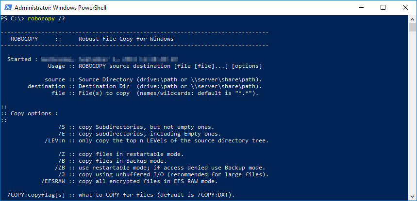 file server migration using robocopy