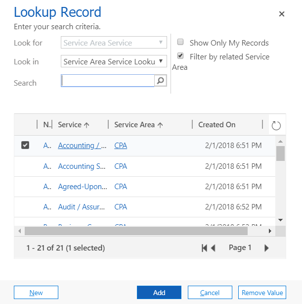 dynamics 365 ce lookups