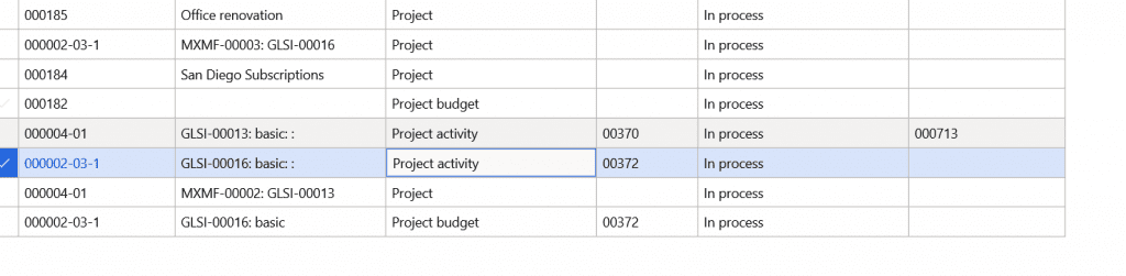 job card terminal for project activities