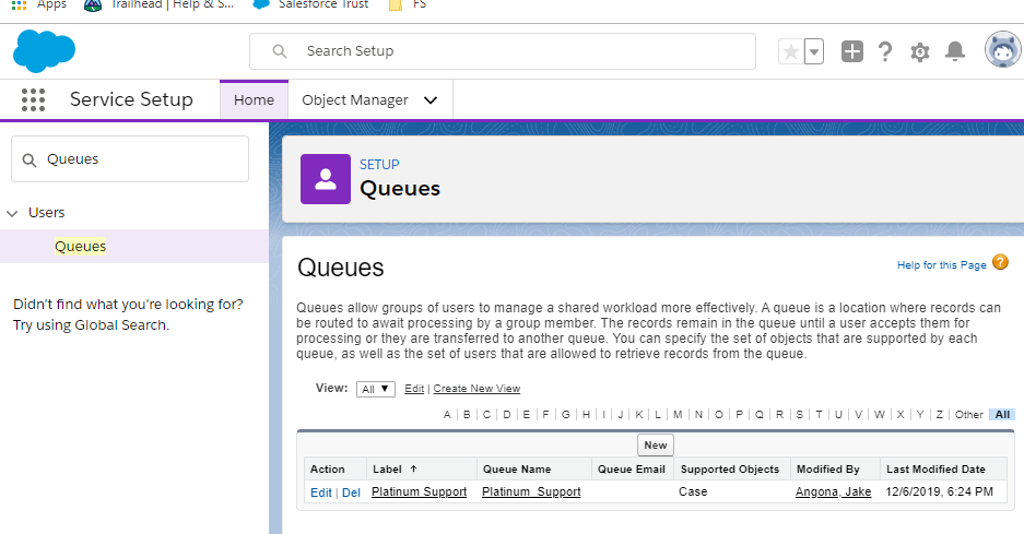 salesforce service cloud queues