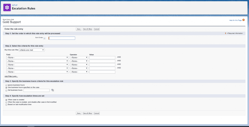 salesforce case escalation rules