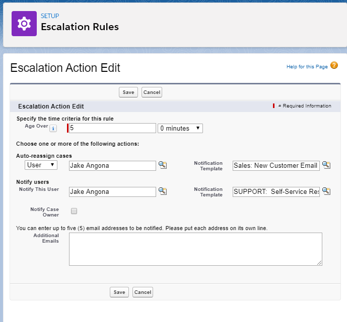 salesforce case escalation rules