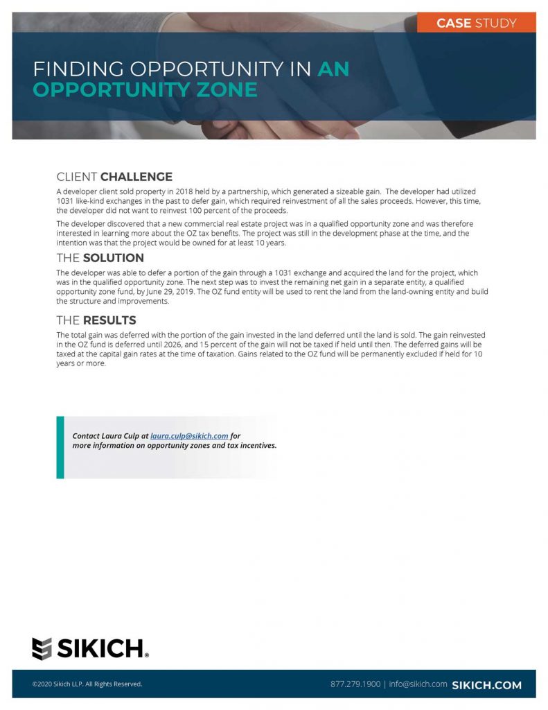 Finding Opportunity in an Opportunity Zone