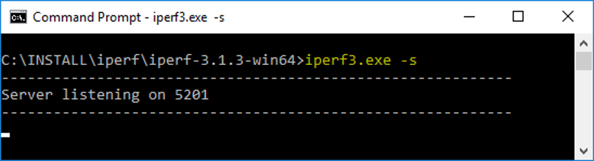 iperf3.exe -s