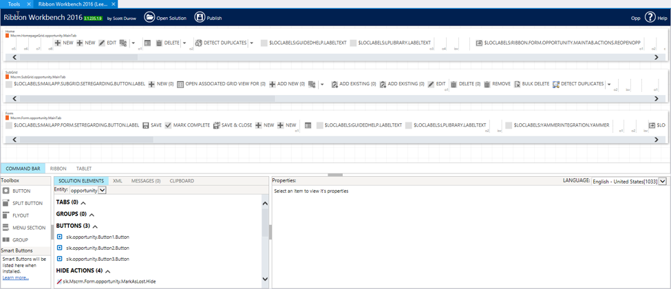 Ribbon Workbench interactive tool