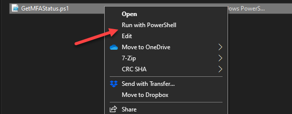 Run with Powershell