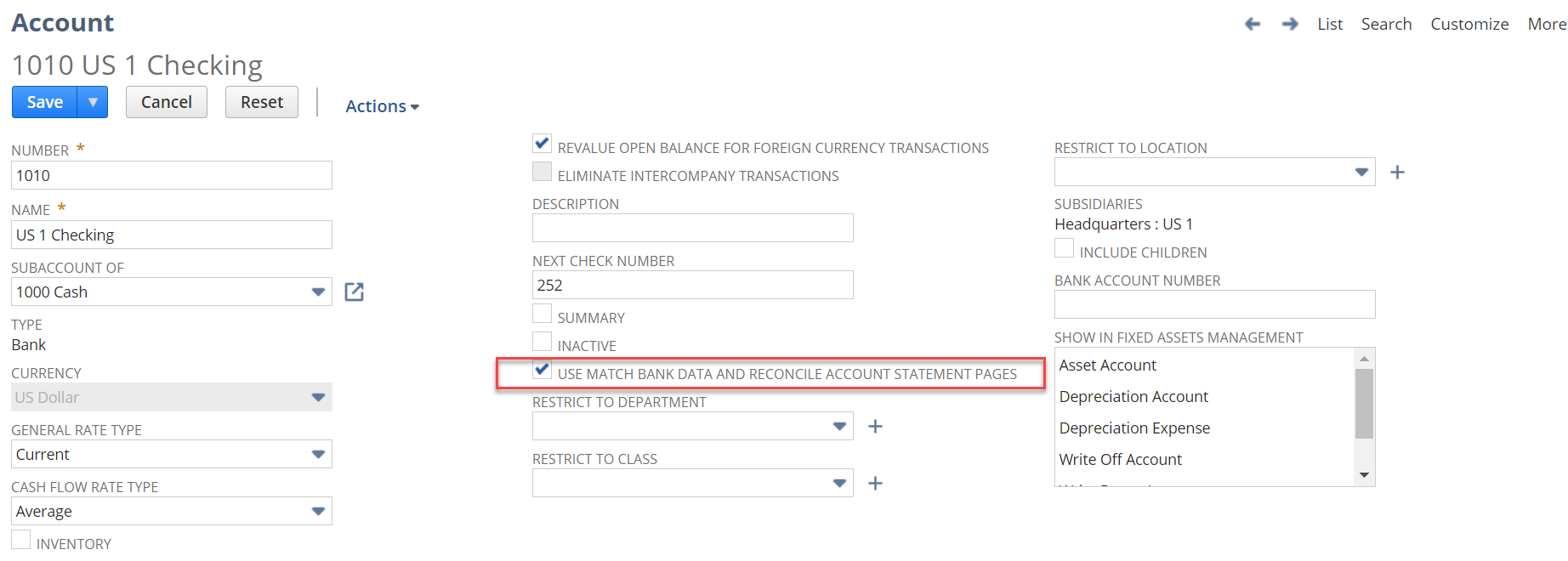 USE MATCH BANK DATA AND RECONCILE ACCOUNT STATEMENT PAGES