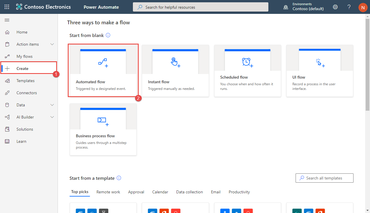 automated flow selection