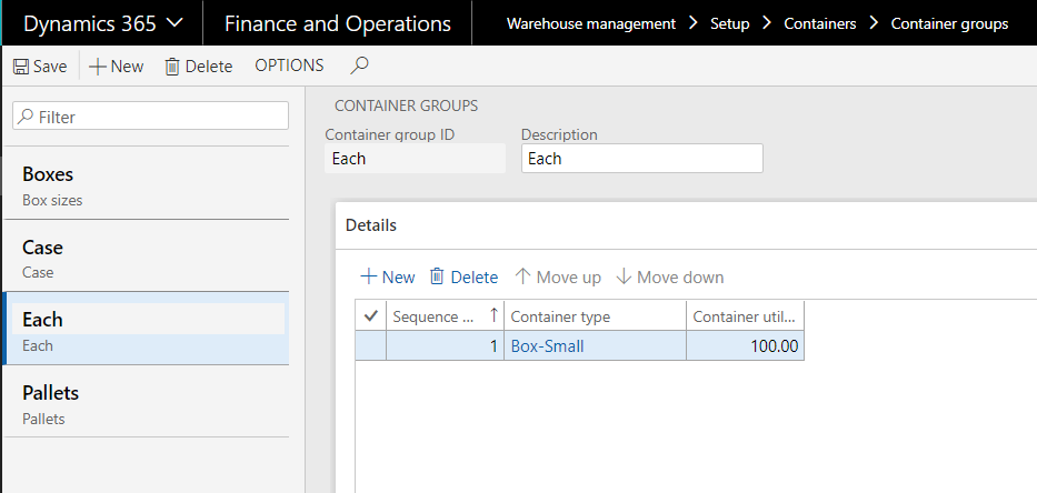 Dynamics 365 container group ID