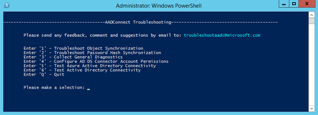 troubleshoot password hash synchronization