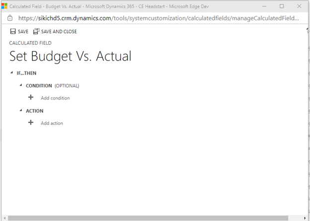 Set Budget vs Actual