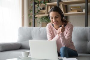 women-webinar-at home