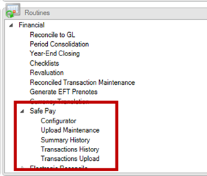 Safe Pay in Dynamics GP Financial