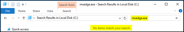 no sign of the edge executable in Server 2012 R2
