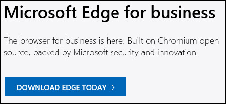 downloading Microsoft Edge for business