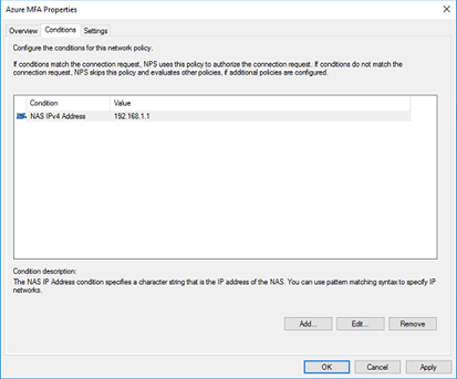 add a NAS IPv4 address and point it to the IP of your SonicWall