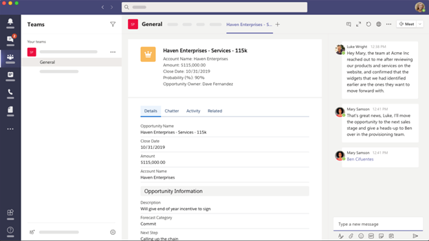 using Microsoft Teams